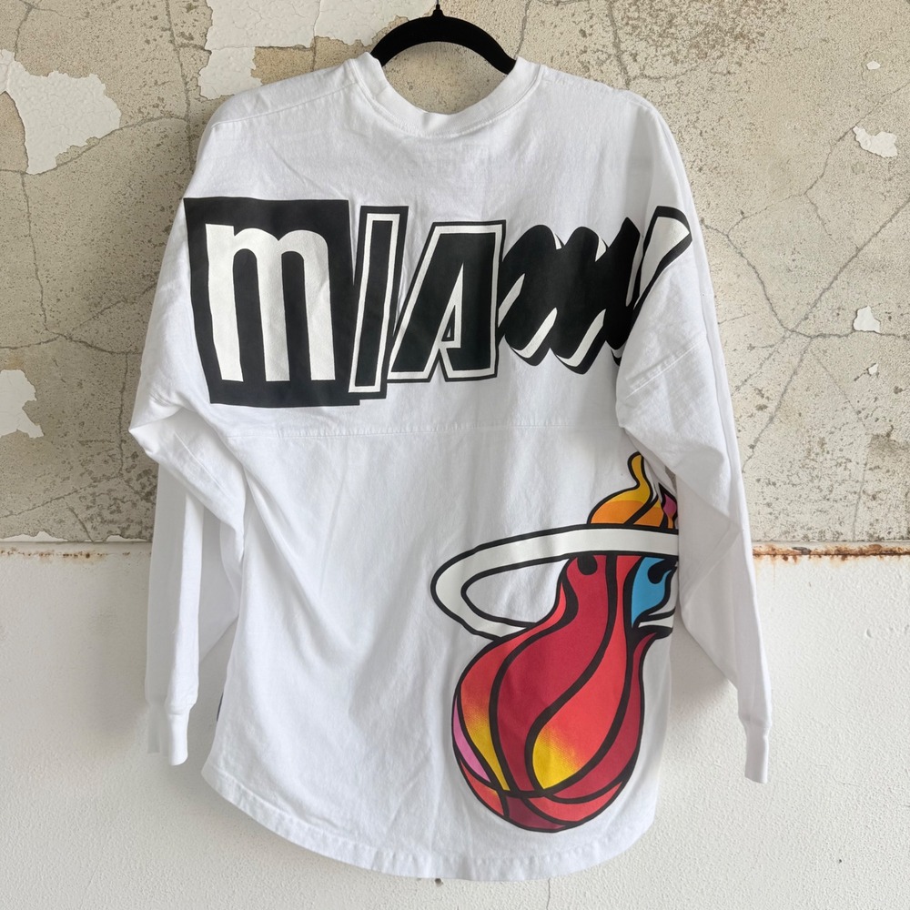 Miami Heat Shirt NWT Court Culture Long Sleeve Spirit Jersey Graphic Print XS